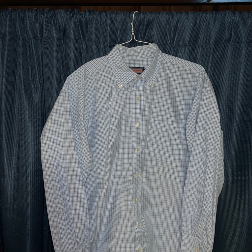 Blue striped Vineyard Vines button up